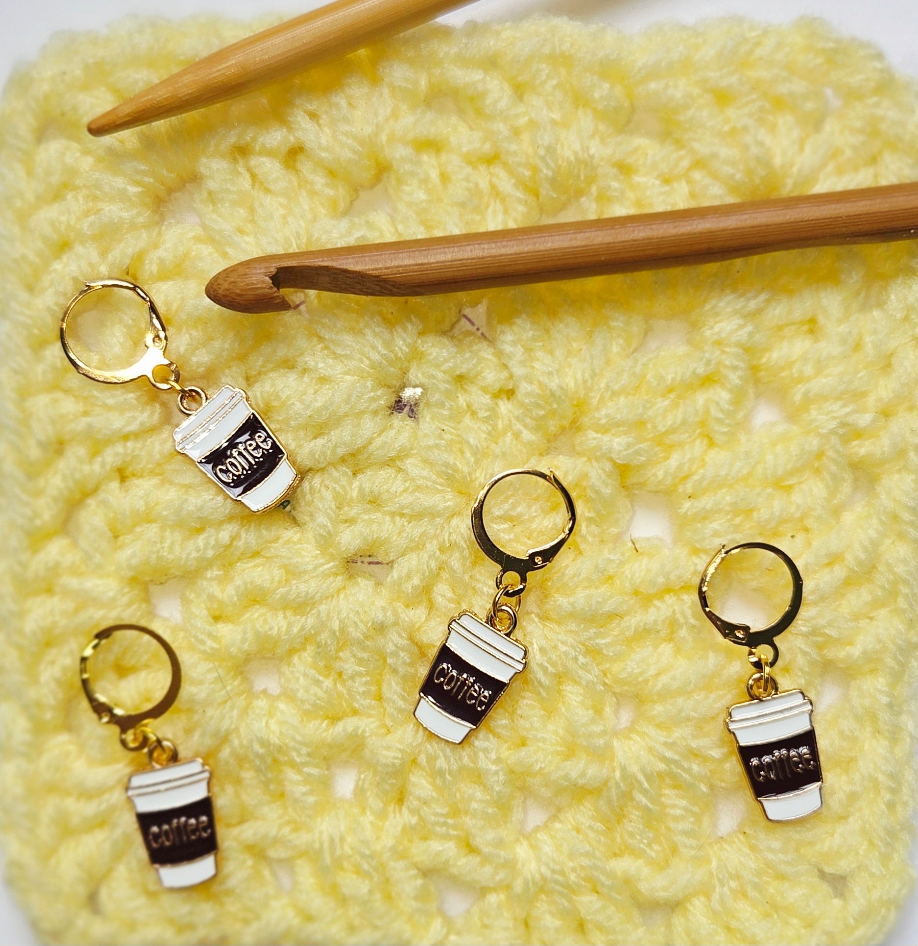 Coffee Cup Stitch Markers