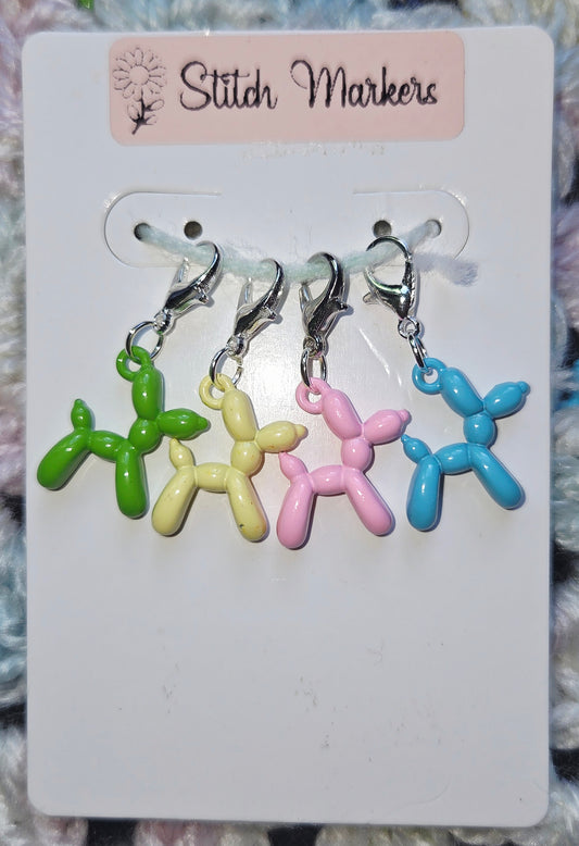 Balloon Dog Stitch Markers