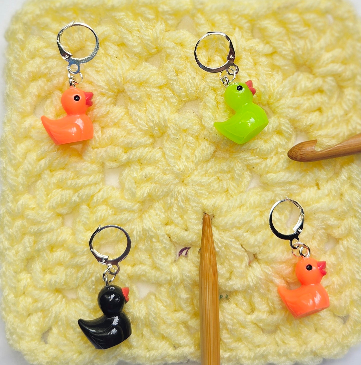 Halloween Rubber Ducky Stitch Markers