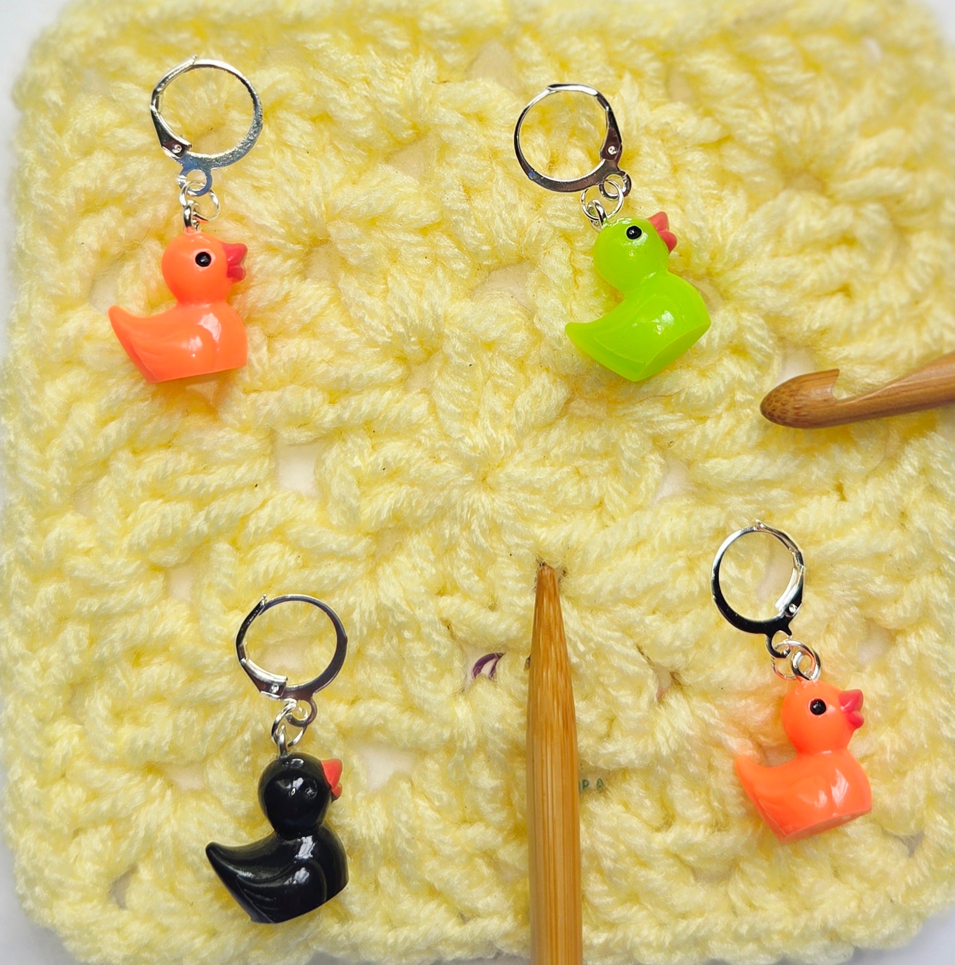 Halloween Rubber Ducky Stitch Markers