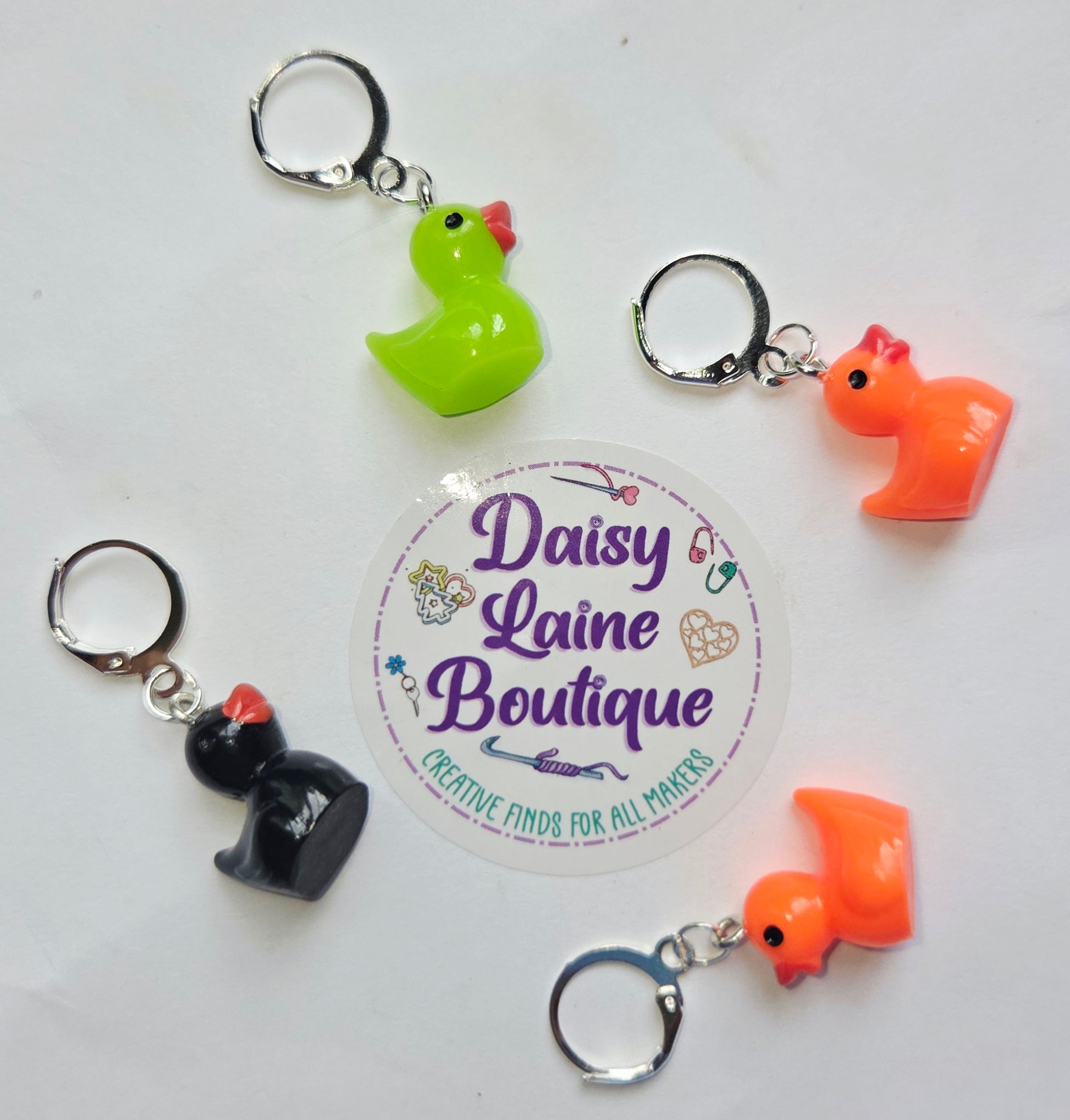 Halloween Rubber Ducky Stitch Markers