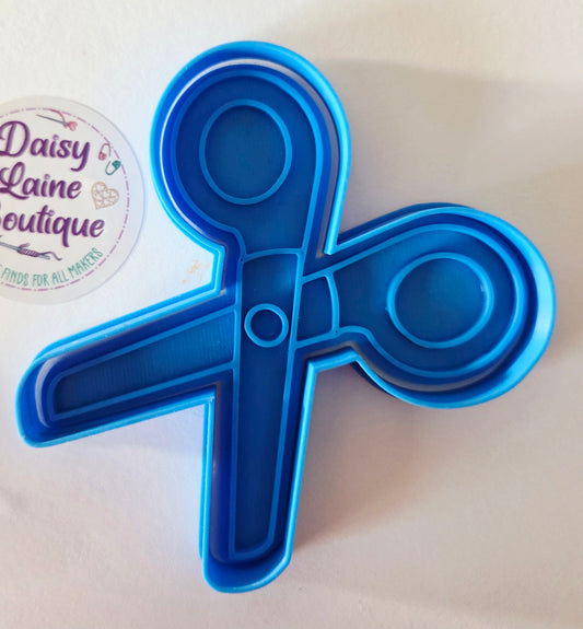 Scissors Cookie Cutter & Stamp Set