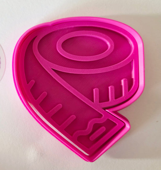 Tape Measure Cookie Cutter & Stamp Set
