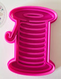 Thread Spool Cookie Cutter & Stamp Set