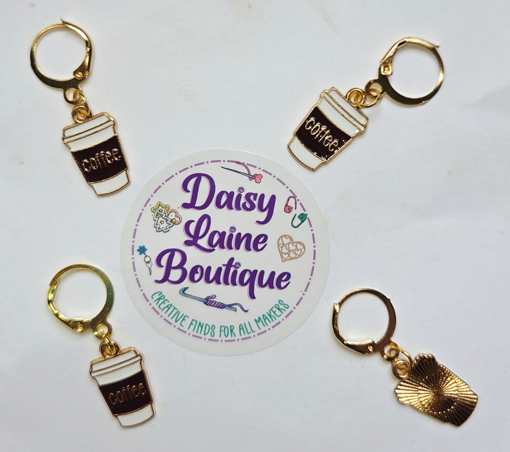 Coffee Cup Stitch Markers