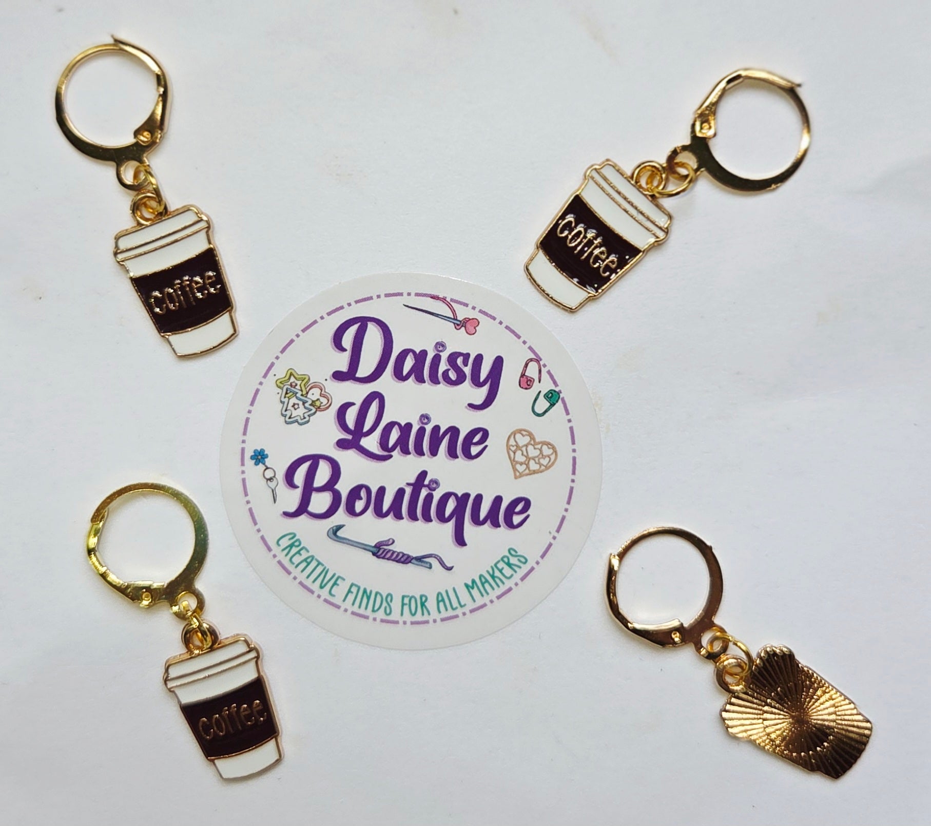 Coffee Cup Stitch Markers