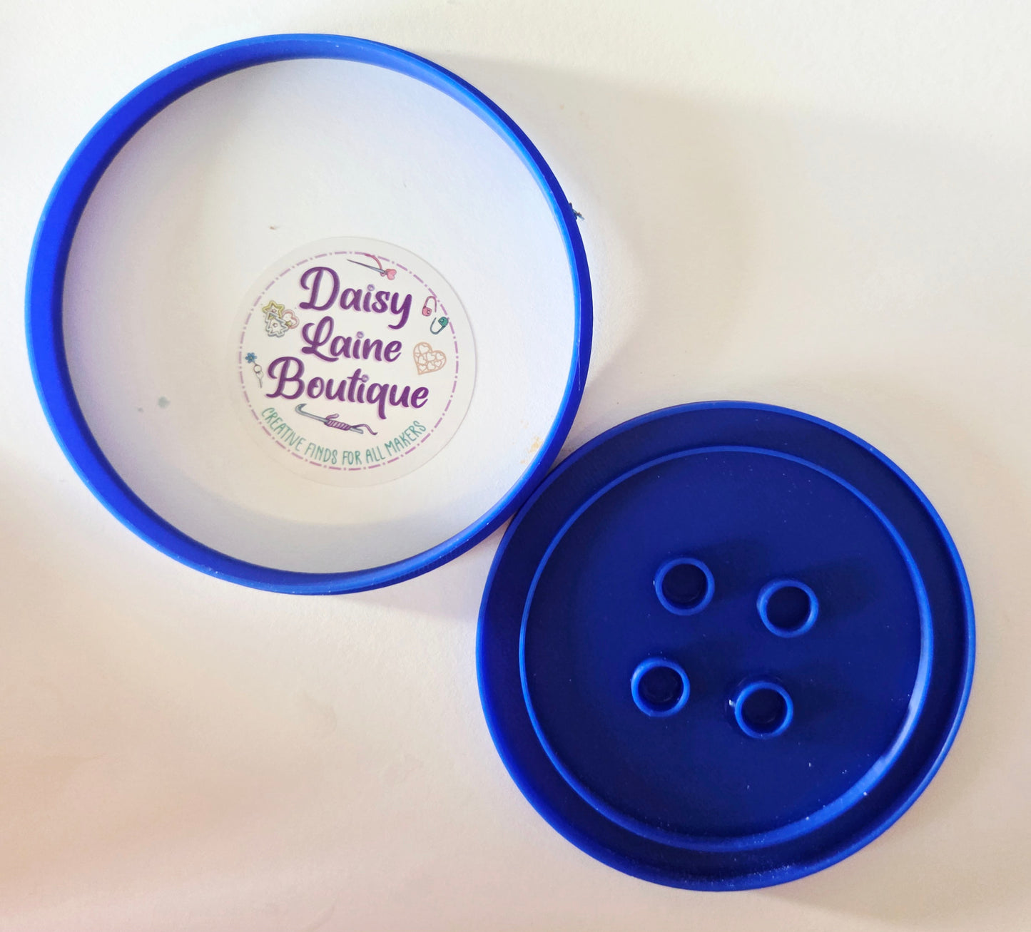 Button Cookie Cutter & Stamp Set