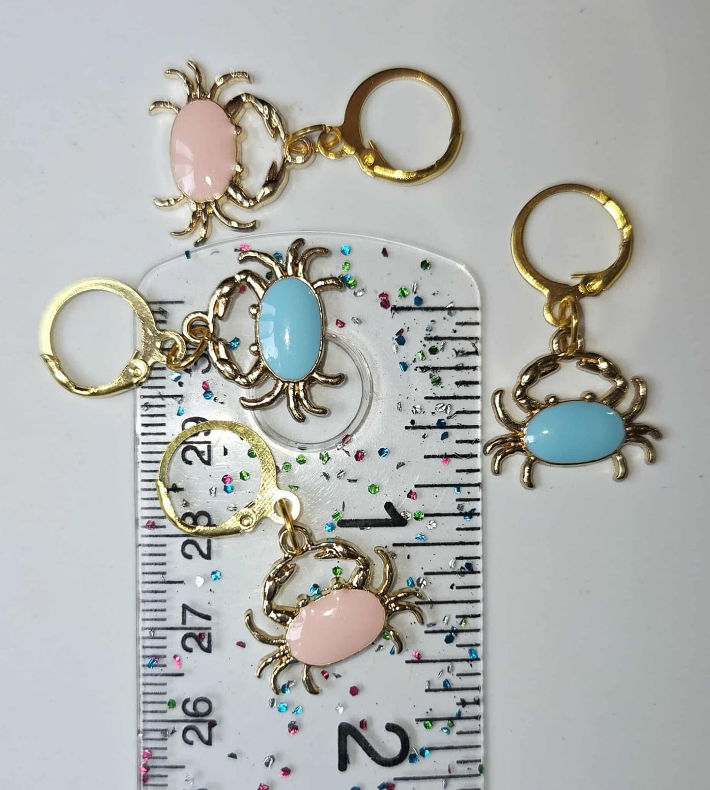 Crabs Colorful Stitch Markers
