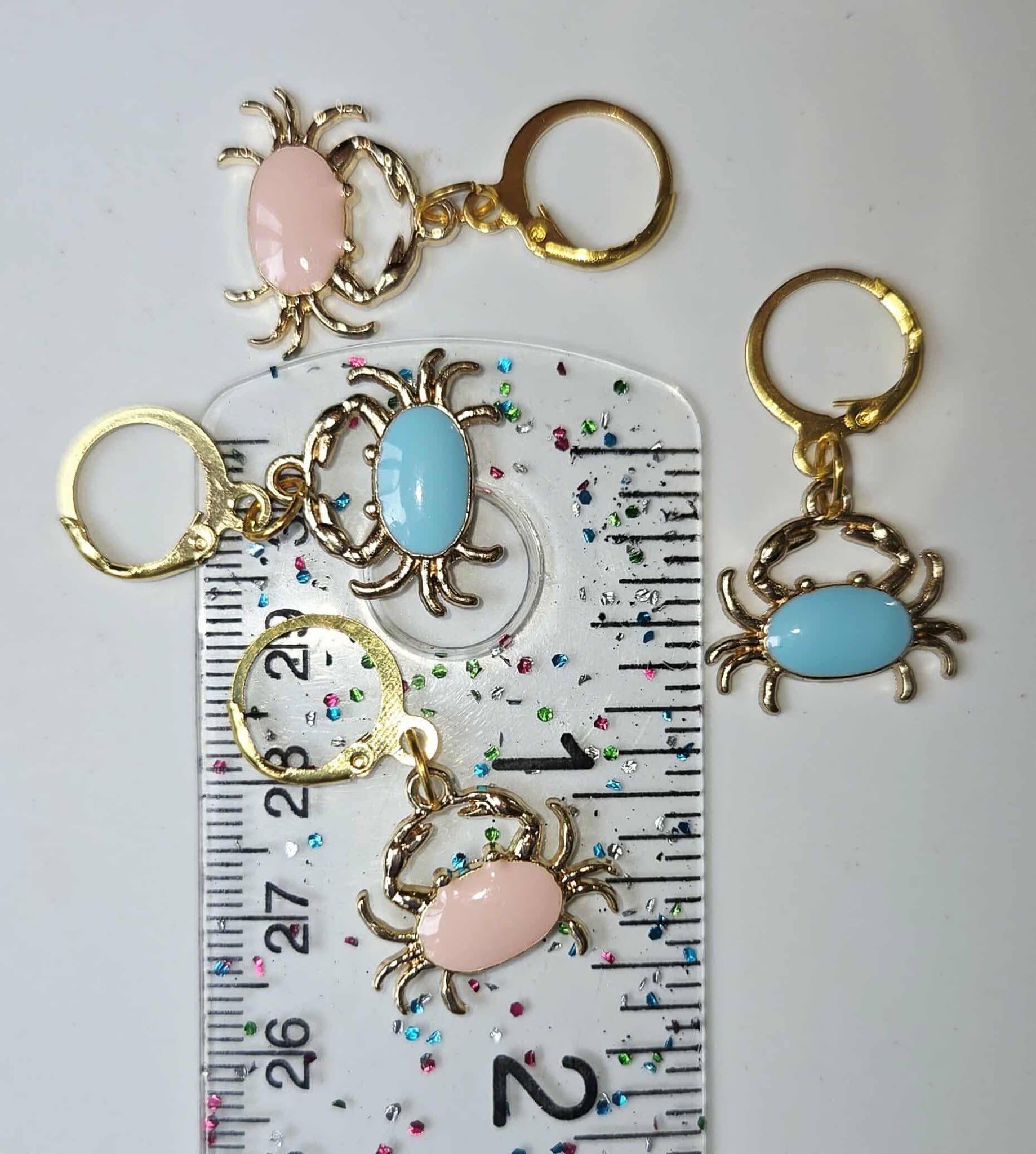 Crabs Colorful Stitch Markers