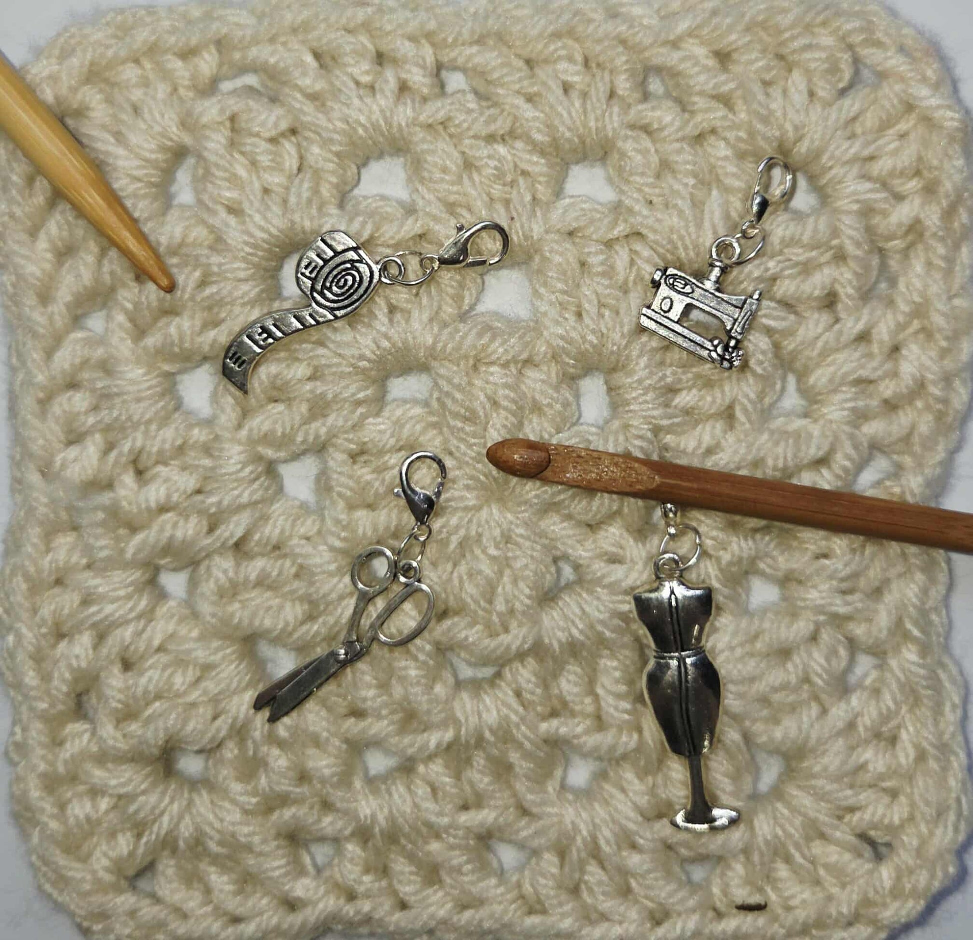 Sewing Seamstress Charms Stitch Markers