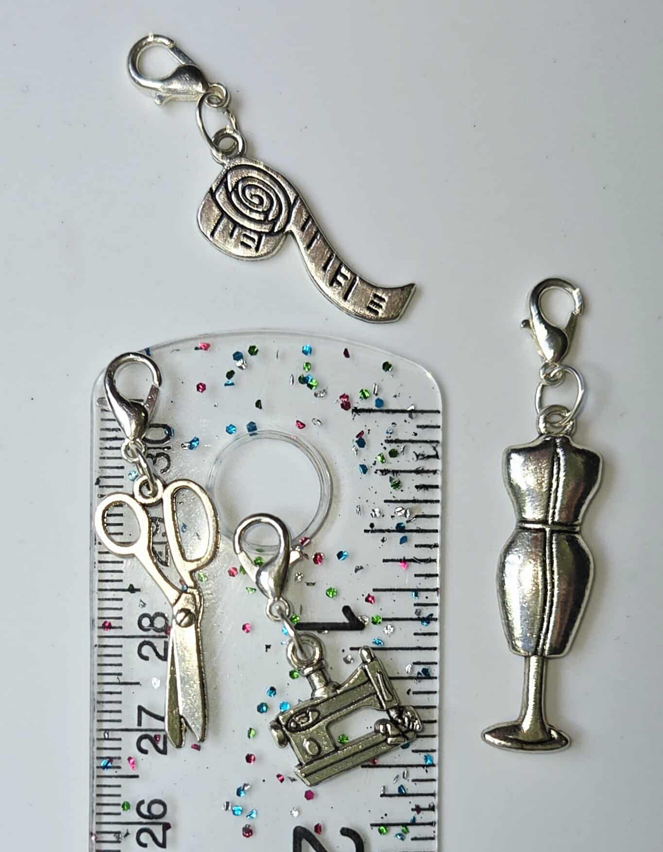 Sewing Seamstress Charms Stitch Markers