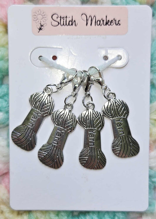 Yarn Skein Charm Stitch Markers