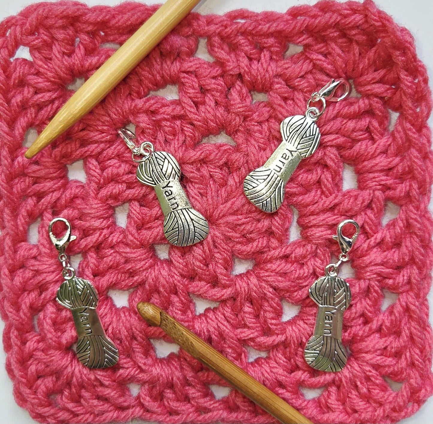 Yarn Skein Charm Stitch Markers