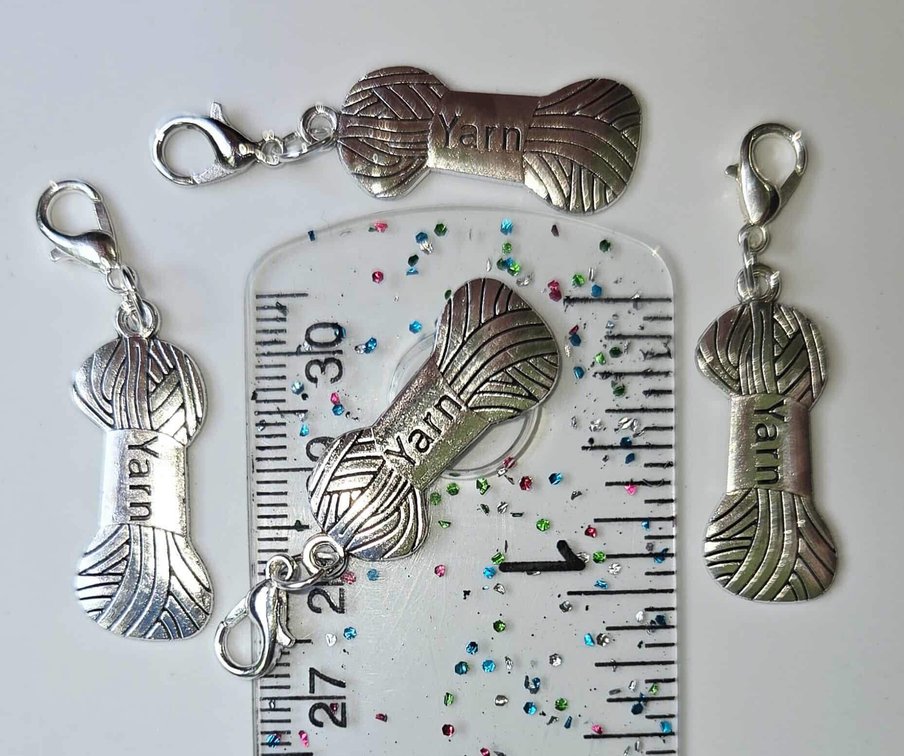 Yarn Skein Charm Stitch Markers