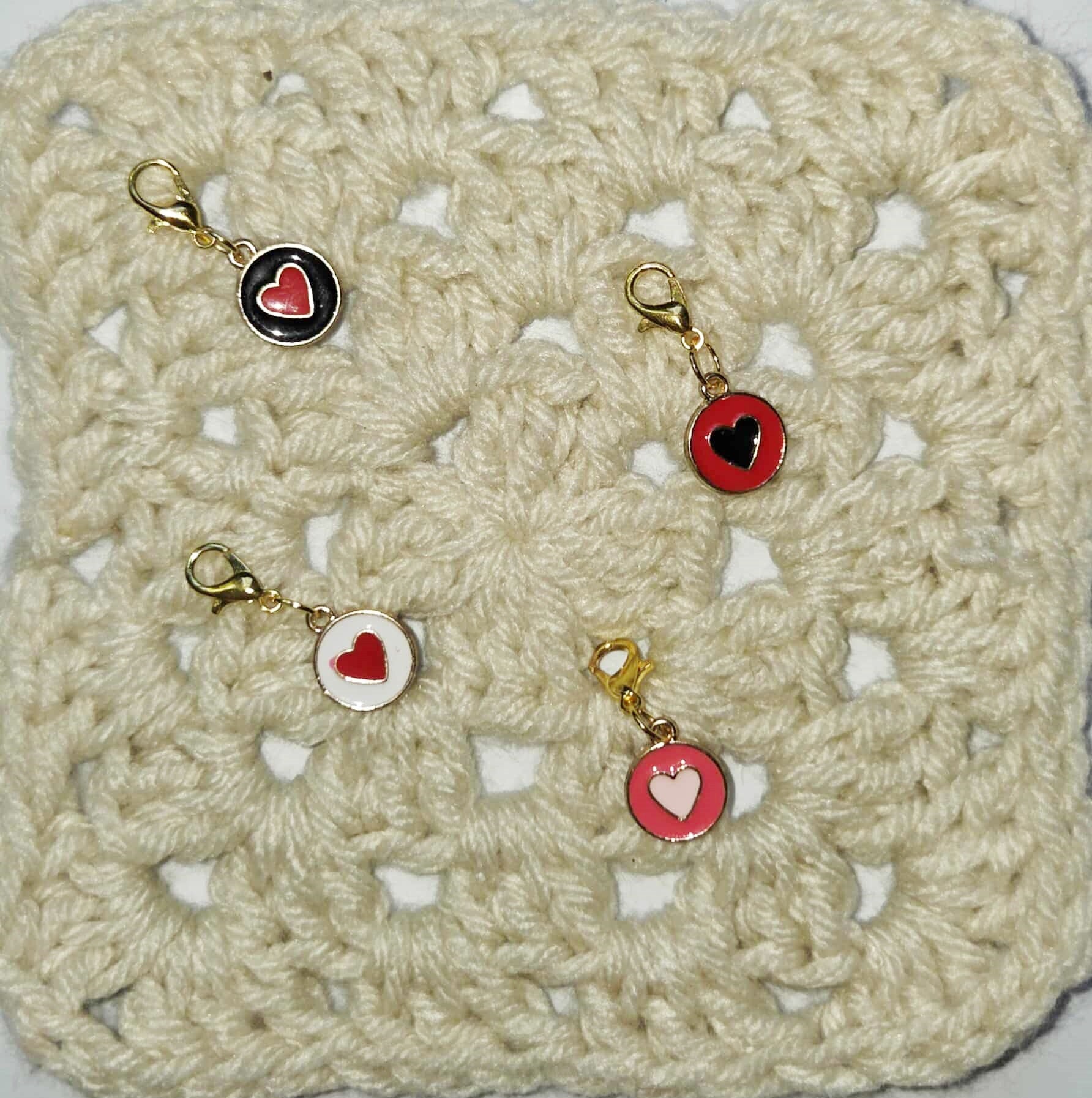 Heart Rounds Stitch Markers