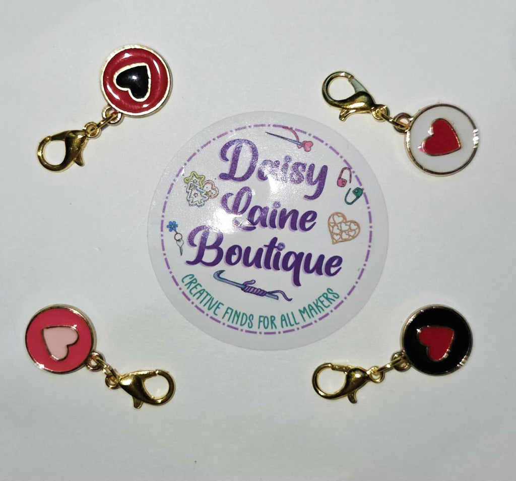 Heart Rounds Stitch Markers