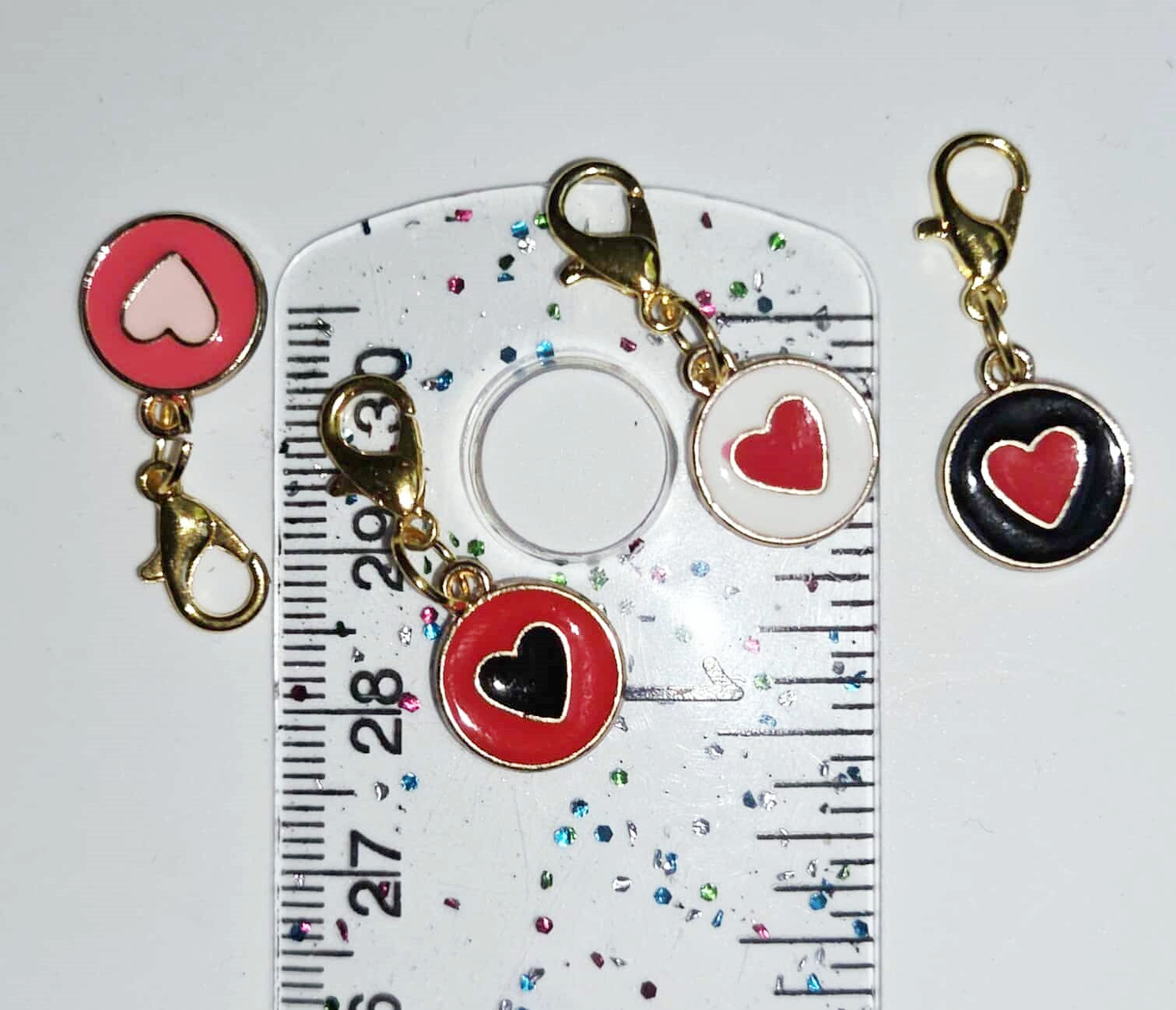 Heart Rounds Stitch Markers