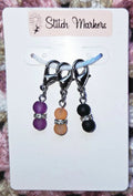 Halloween Bling Beads Stitch Markers