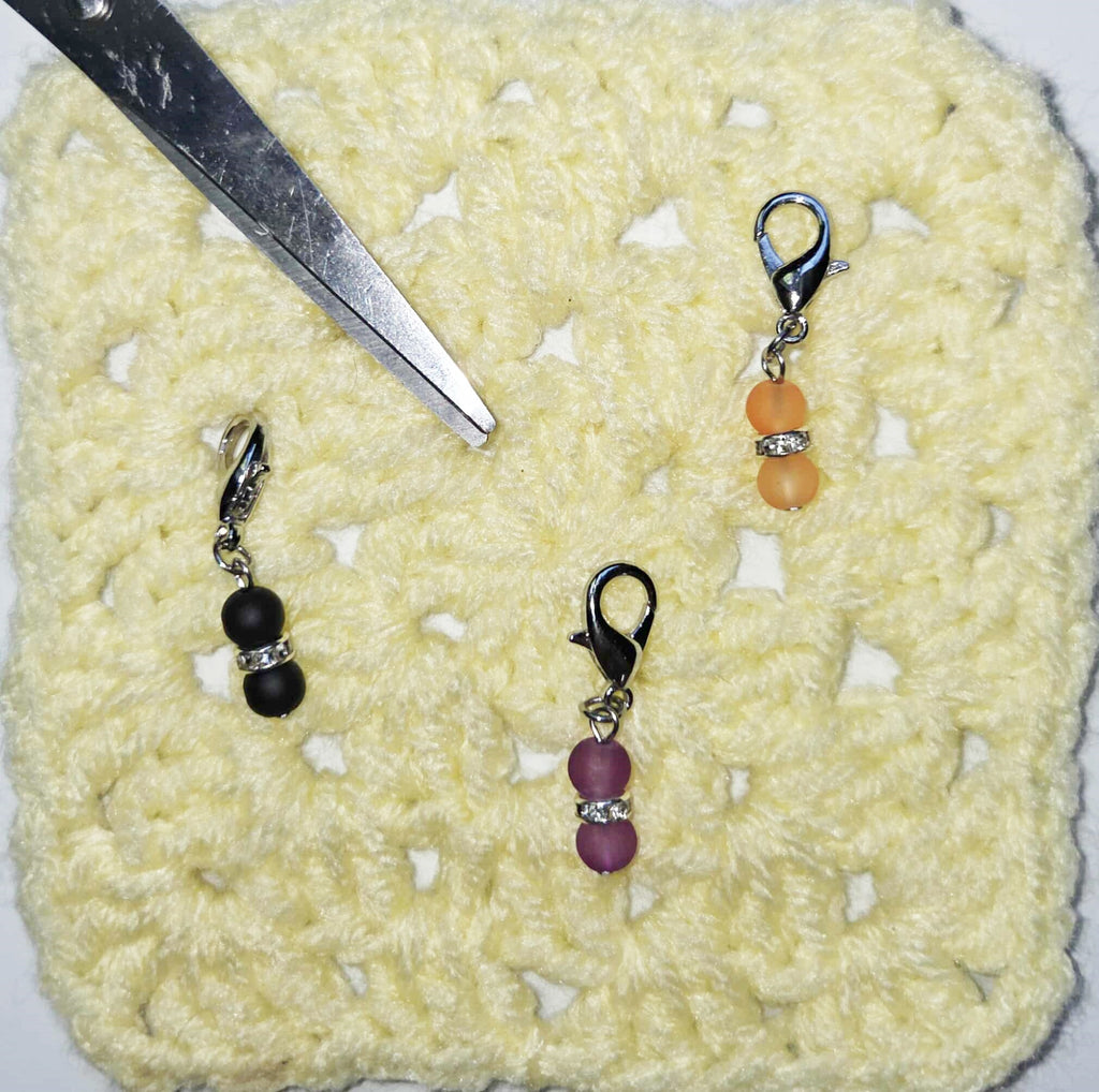 Halloween Bling Beads Stitch Markers