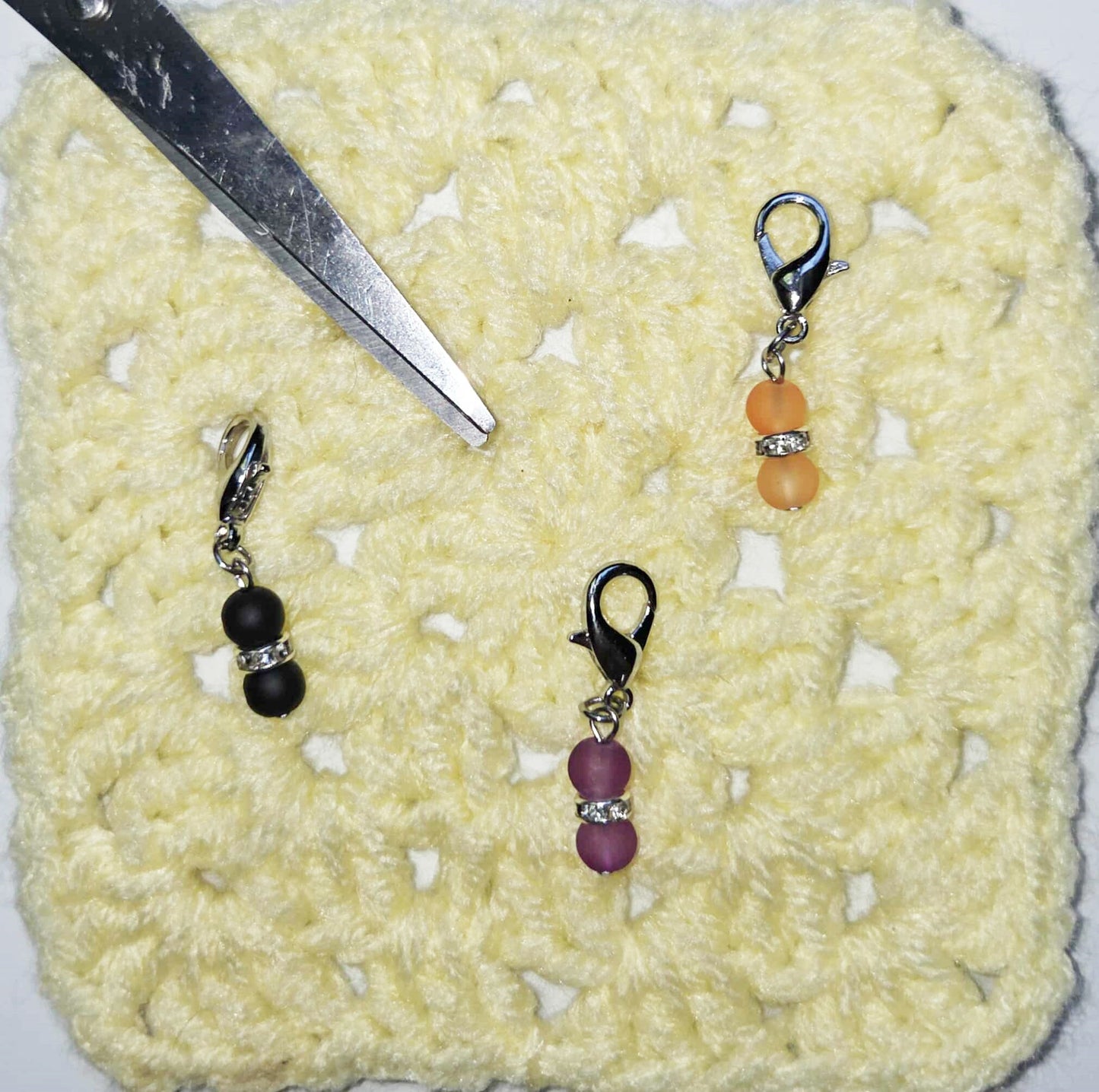 Halloween Bling Beads Stitch Markers