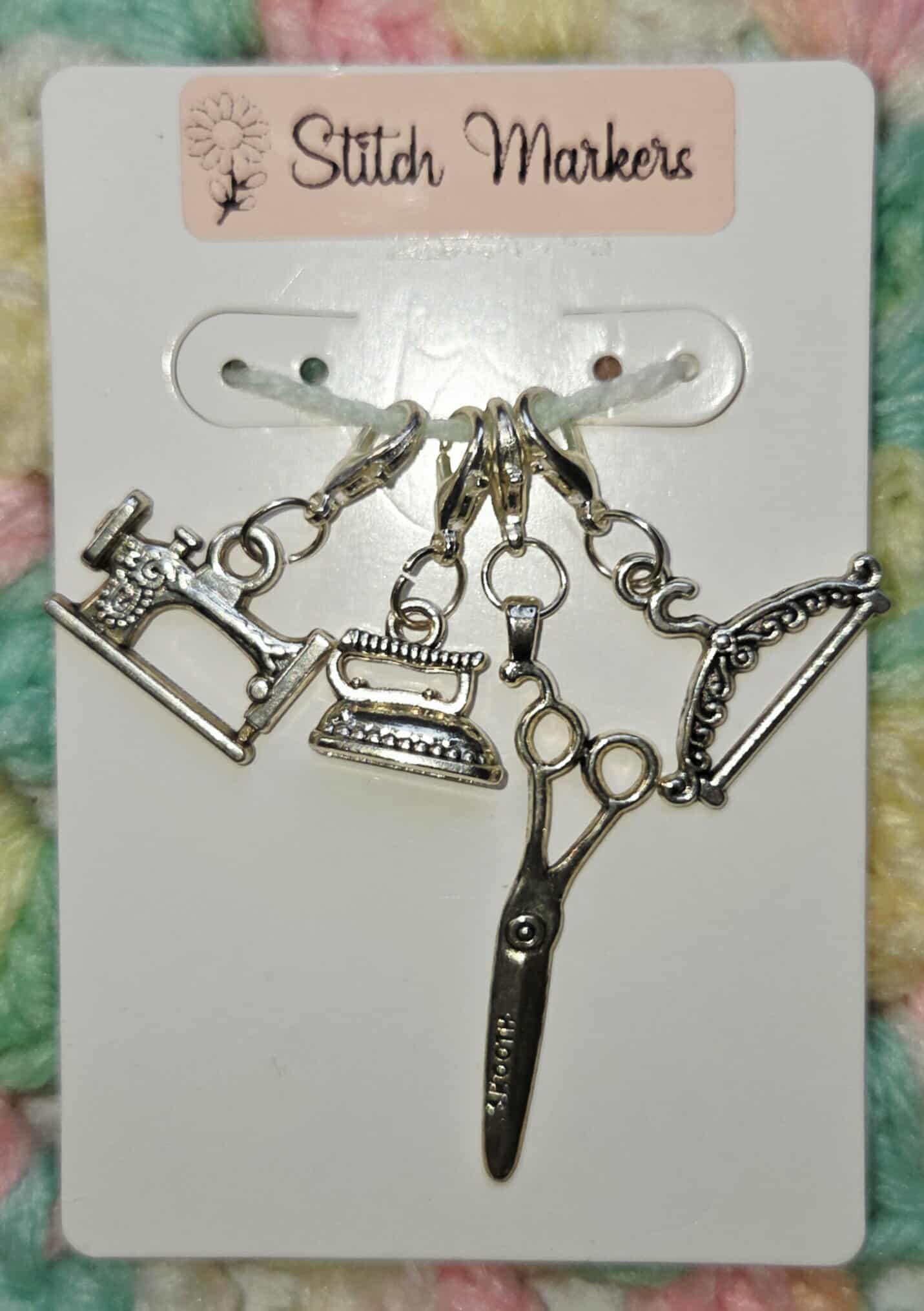Seamstress Sewing Charms Stitch Markers
