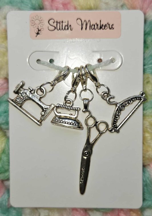 Seamstress Sewing Charms Stitch Markers