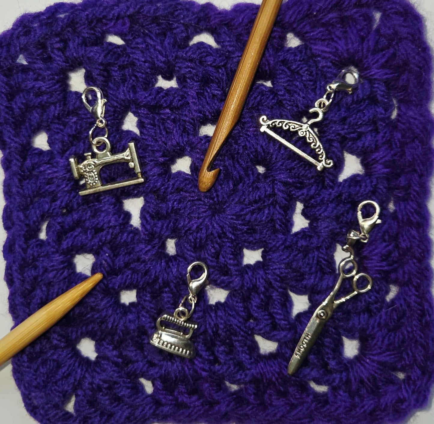 Seamstress Sewing Charms Stitch Markers