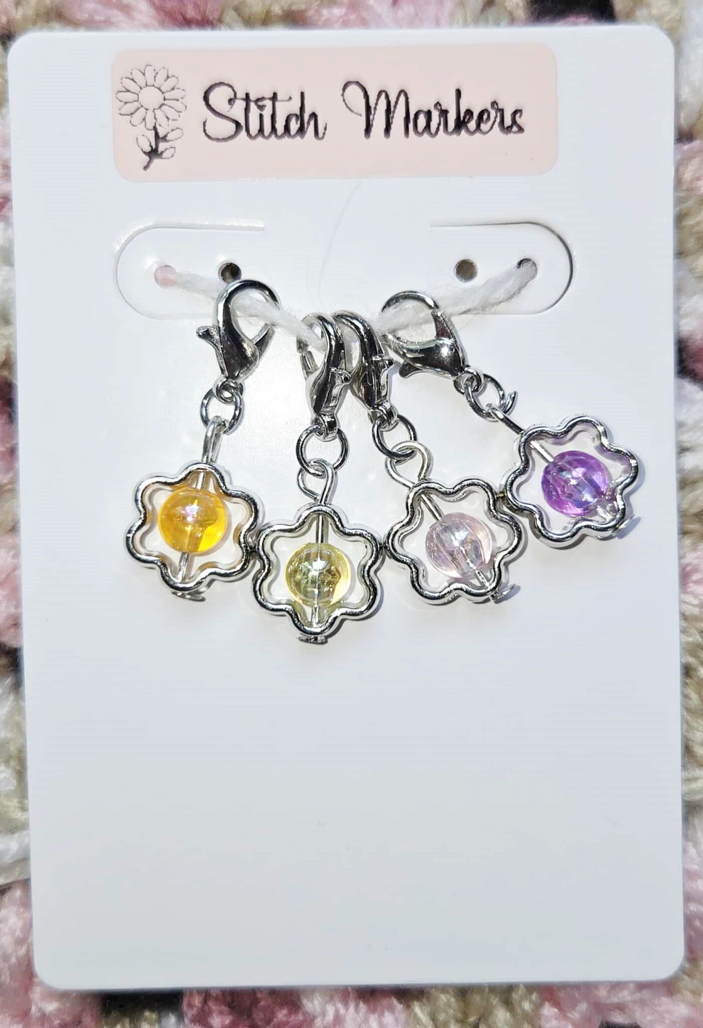 Flower Bead Stitch Markers