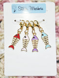 Fish Bones Stitch Markers