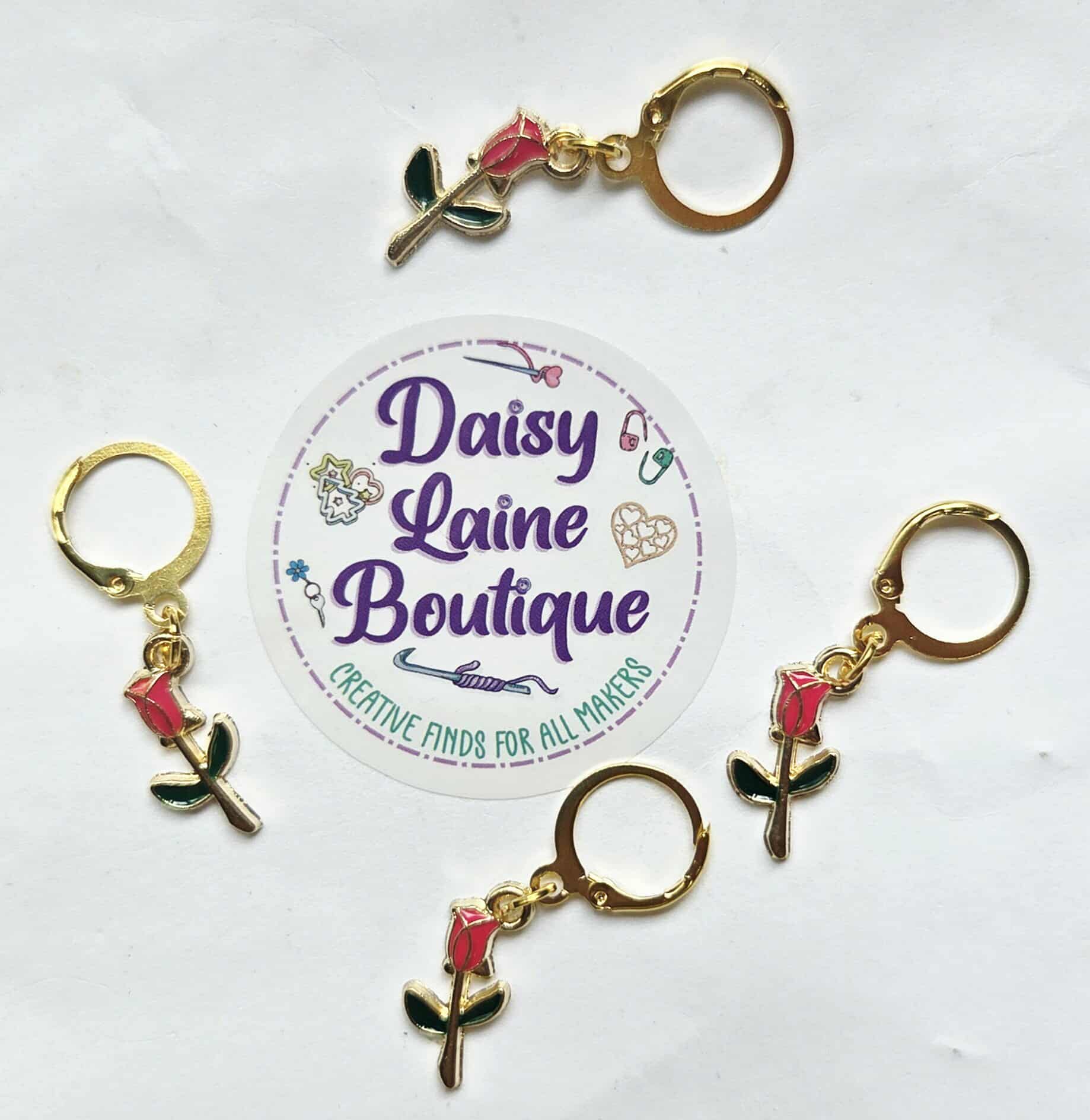 Rose Bud Stitch Markers