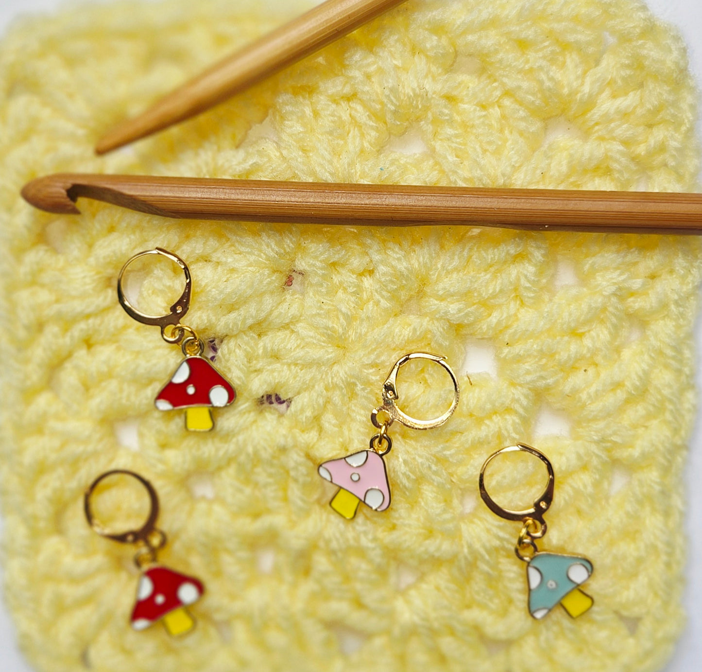 Mushroom Stitch Markers