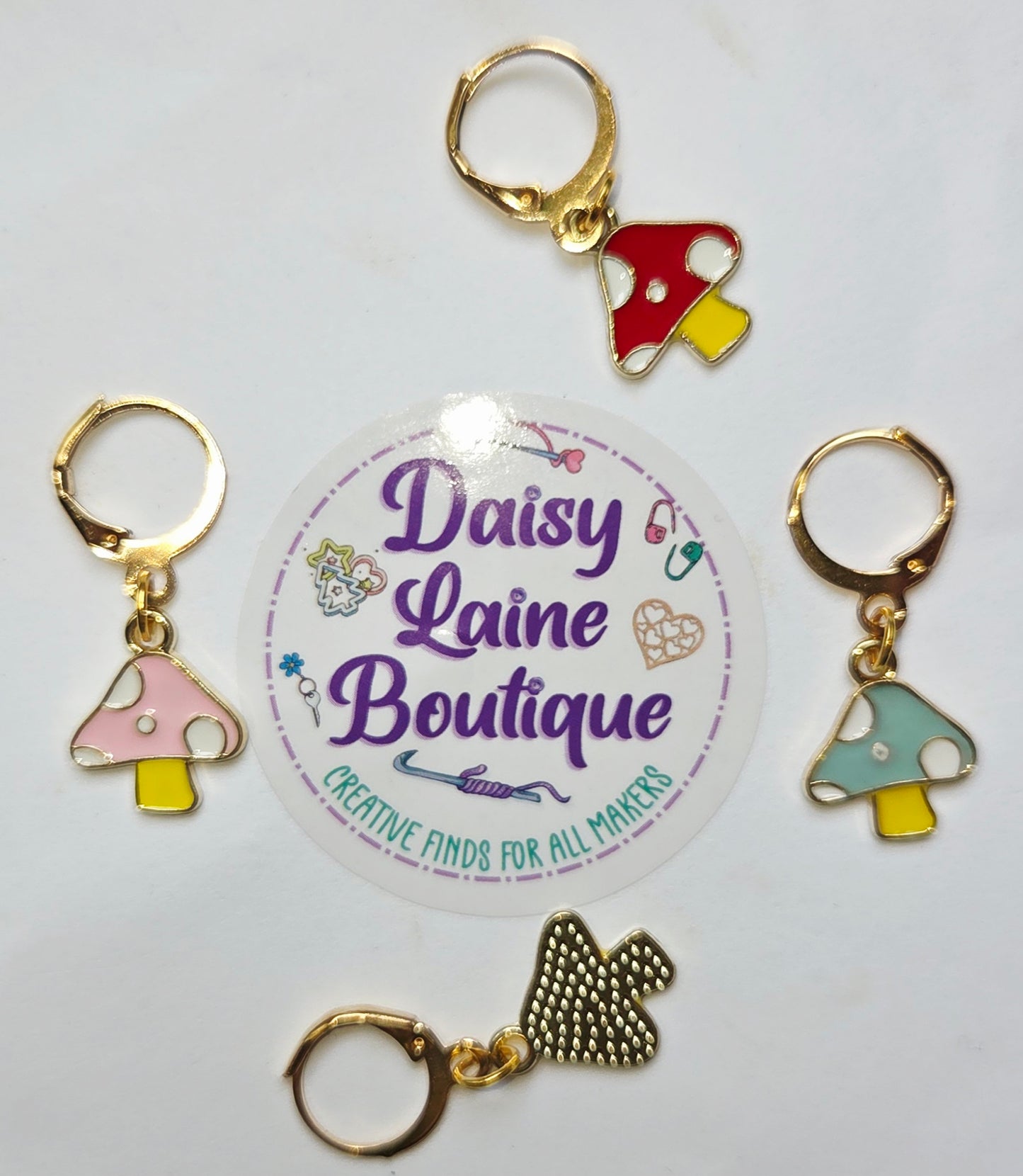 Mushroom Stitch Markers