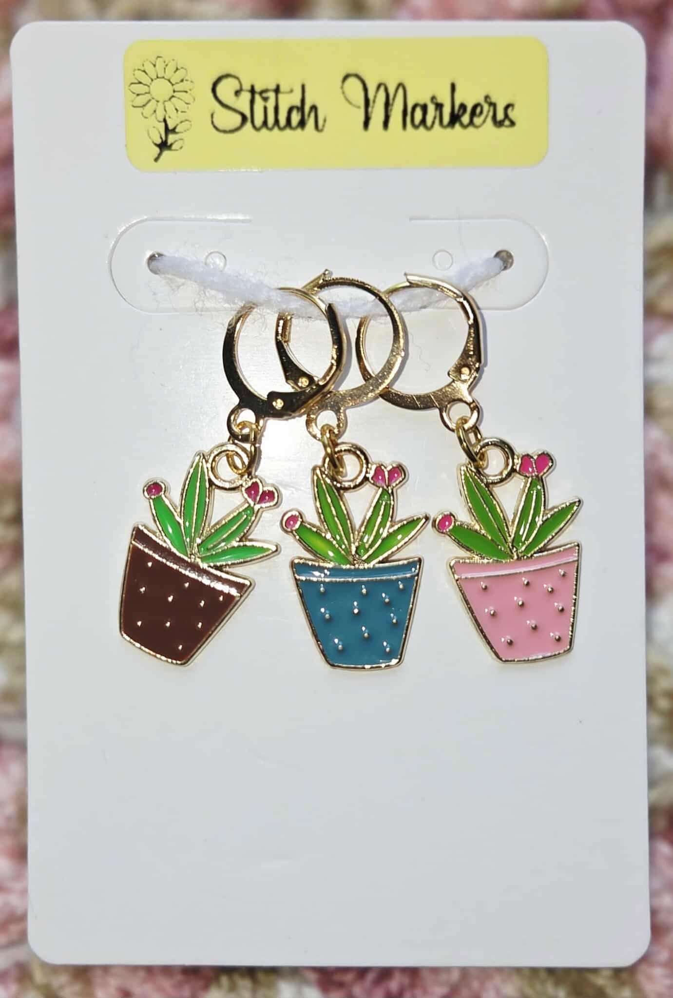 Cactus Plant Stitch Markers