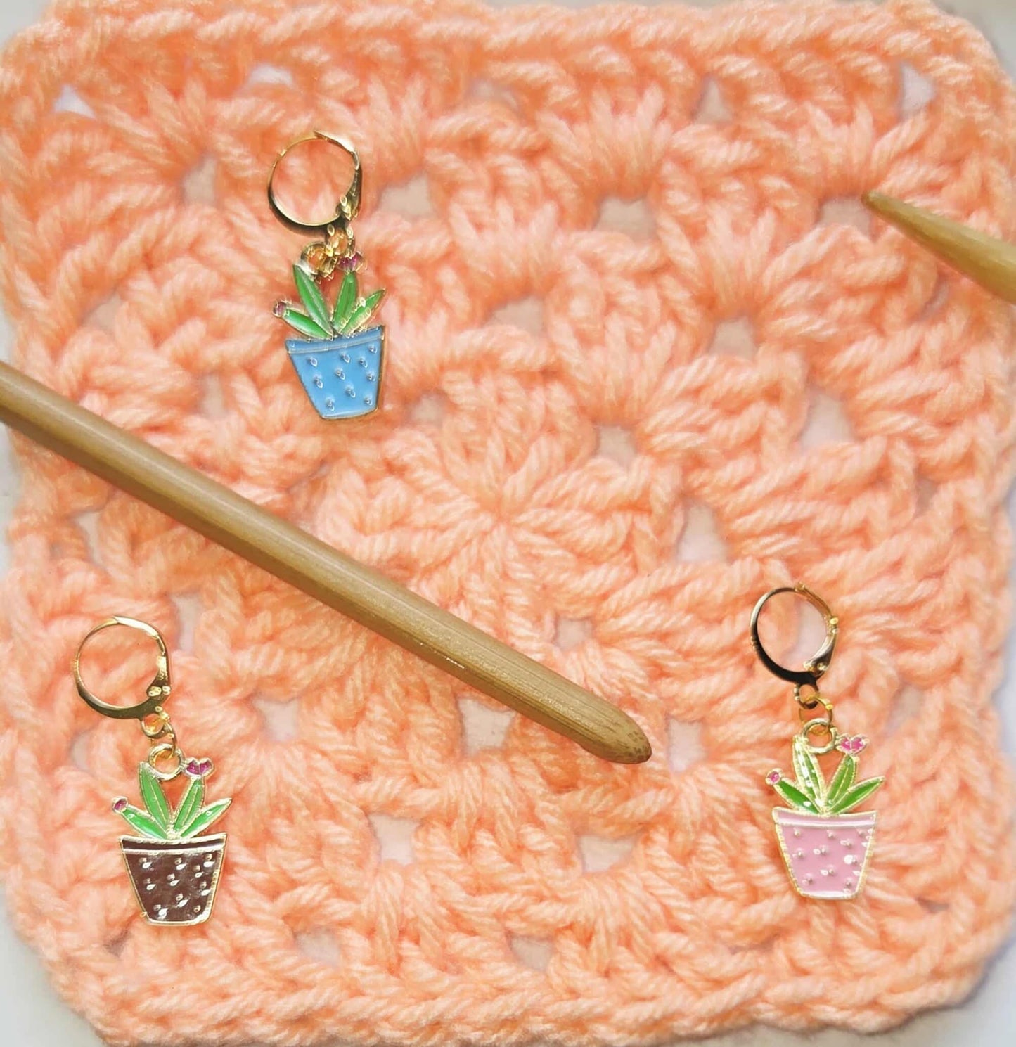 Cactus Plant Stitch Markers