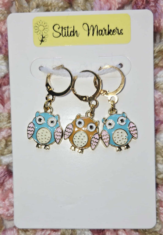 Owls Adorable Stitch Markers