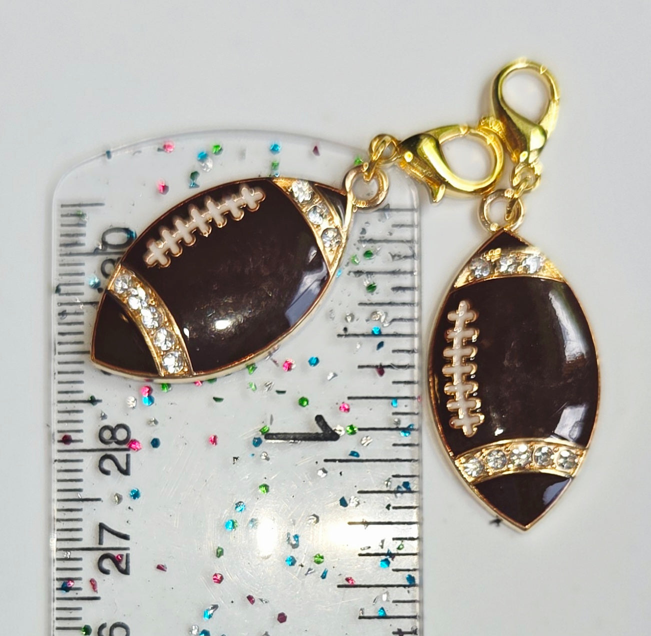 Football Bling Large Stitch Markers