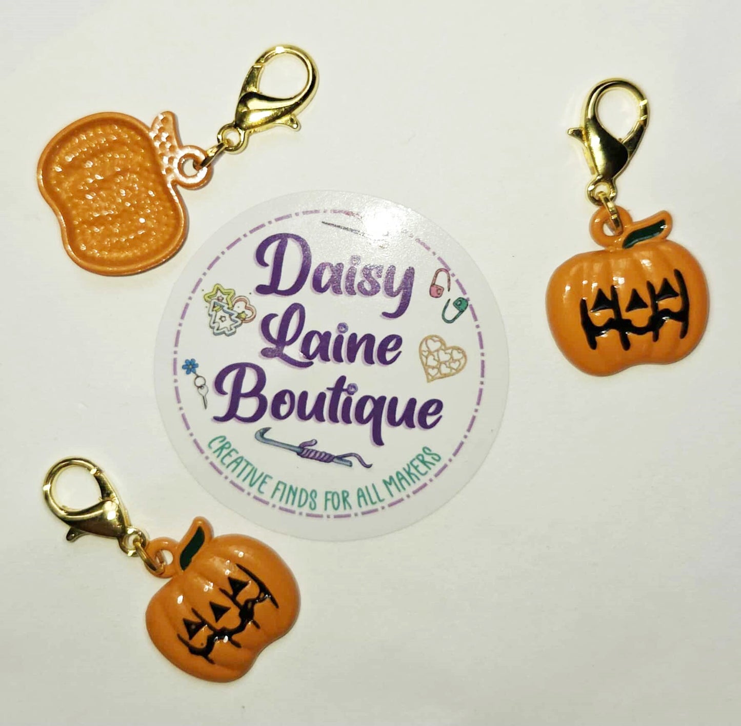 Halloween Pumpkins Stitch Markers