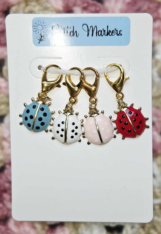Ladybug Stitch Markers