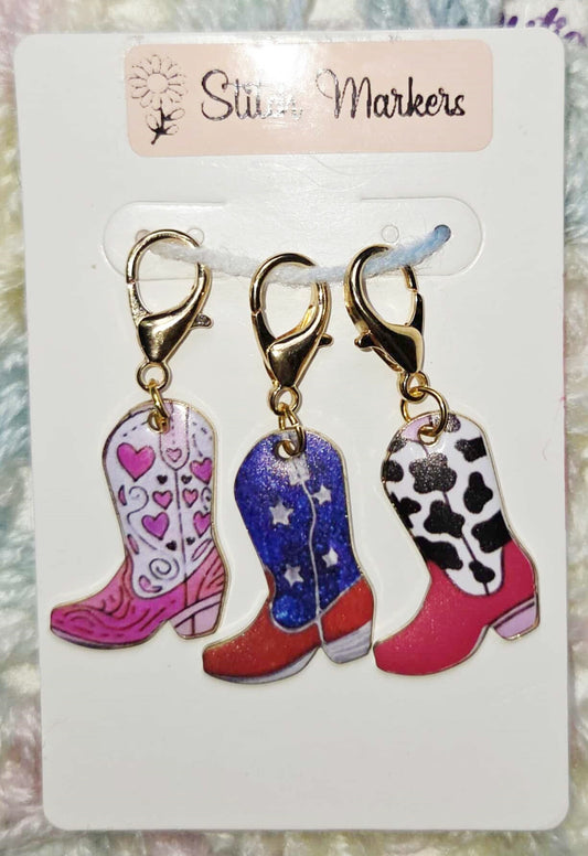 Cowboy Boot Texas Stitch Markers