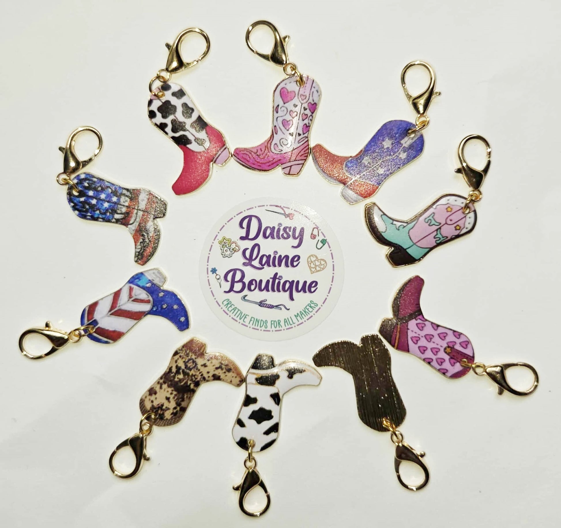 Cowboy Boot Texas Stitch Markers