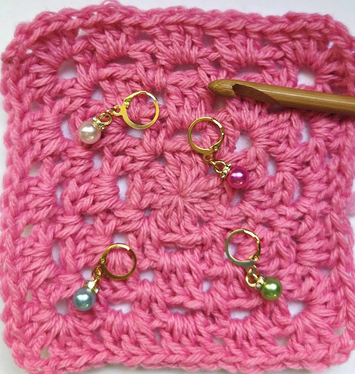 Pearl Bling Stitch Markers