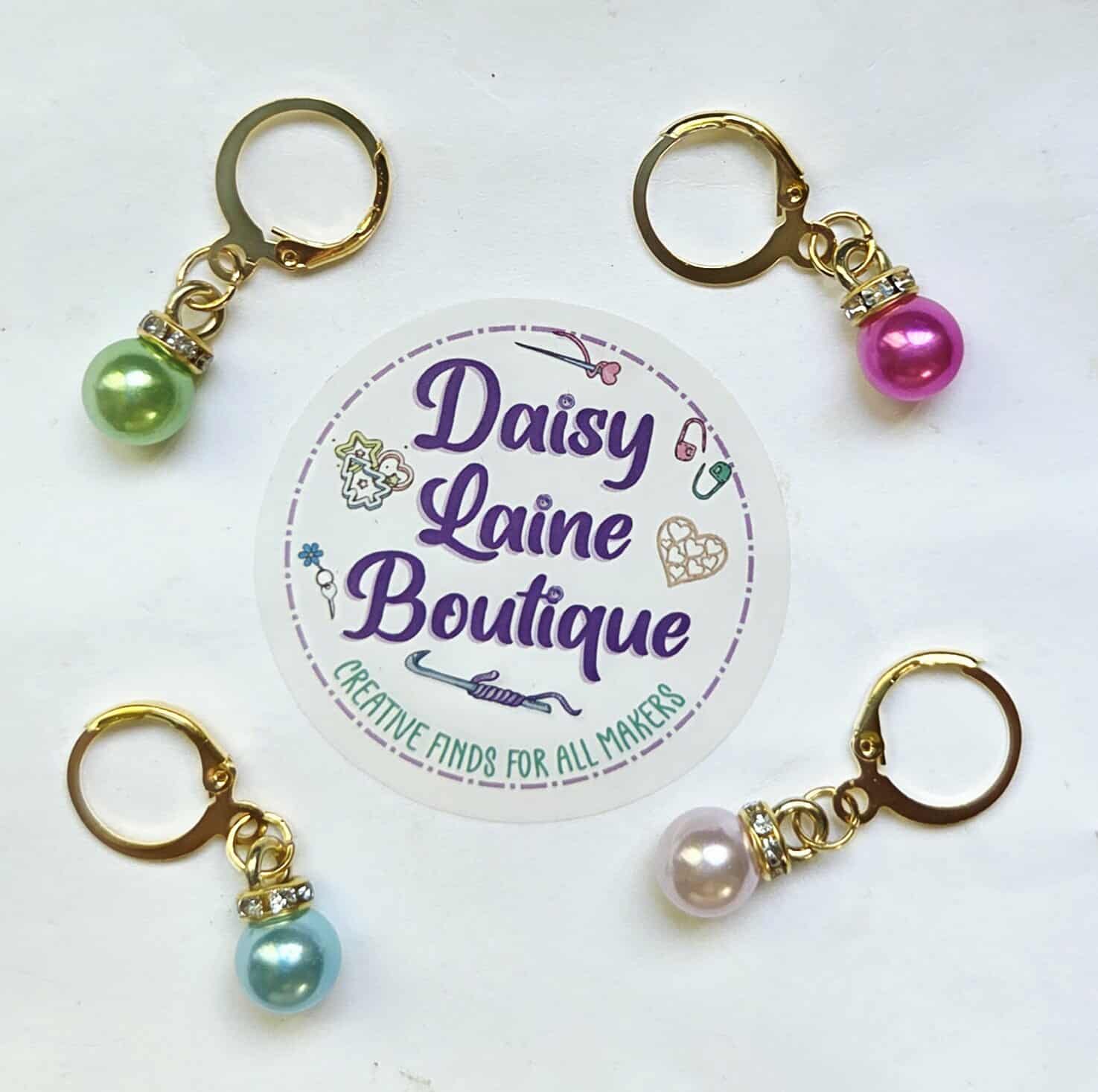 Pearl Bling Stitch Markers