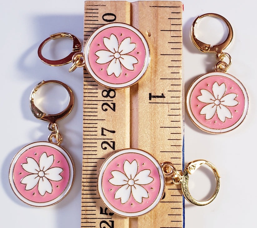 Cherry Blossom Stitch Markers