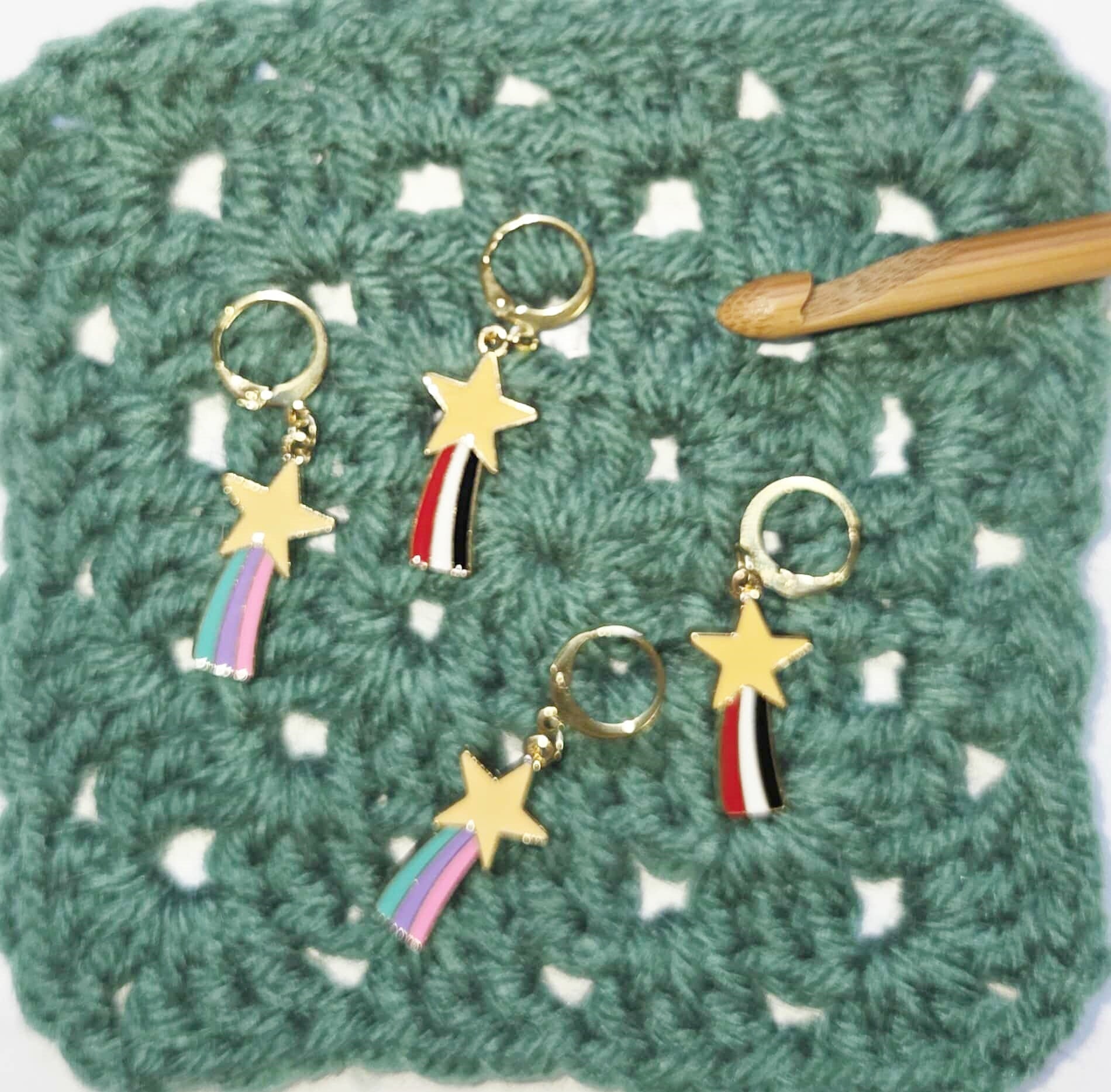 Star Shooting Stitch Markers