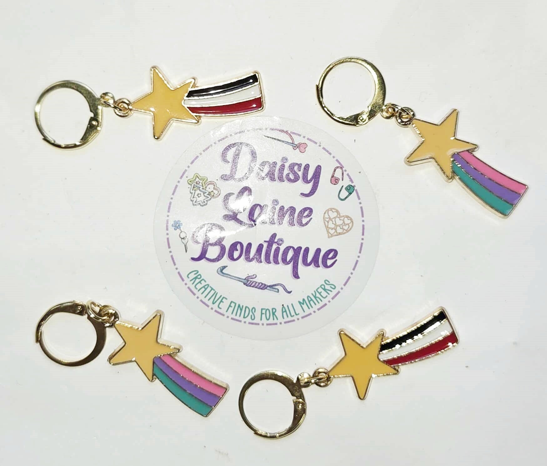 Star Shooting Stitch Markers