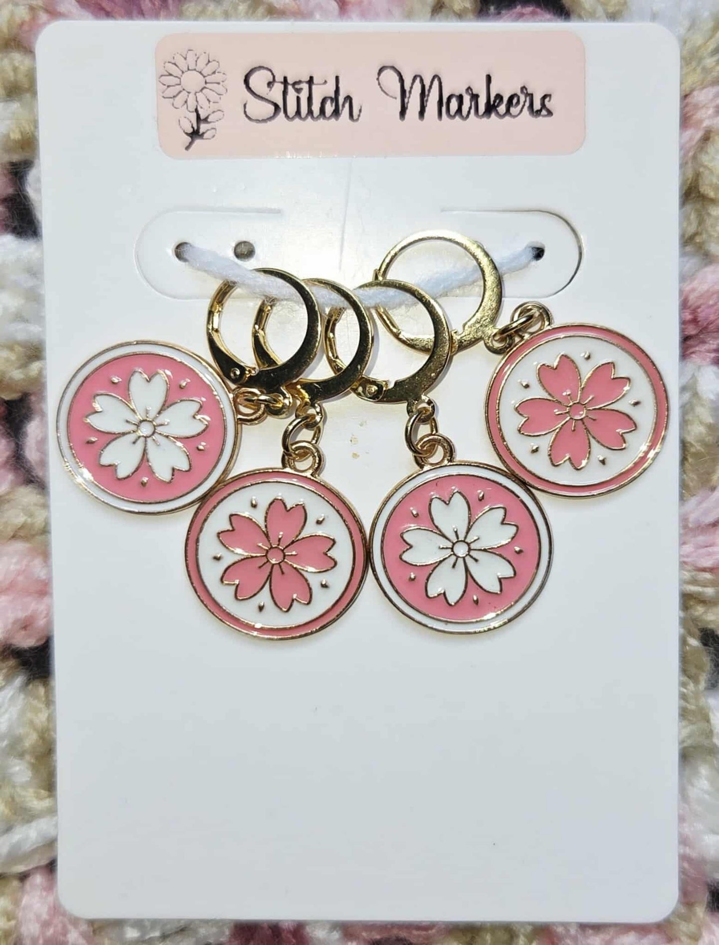 Cherry Blossom Stitch Markers