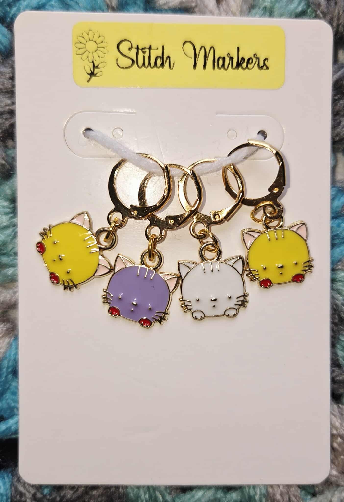 Cat Cute Face Stitch Markers
