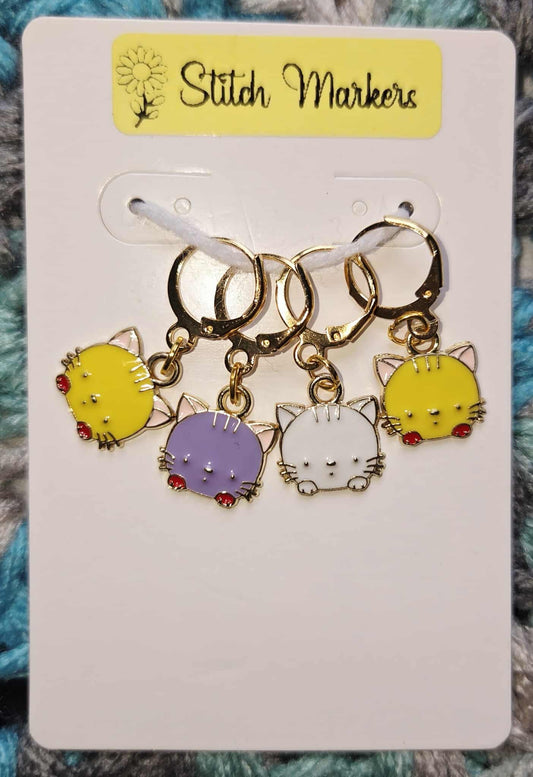 Cat Cute Face Stitch Markers