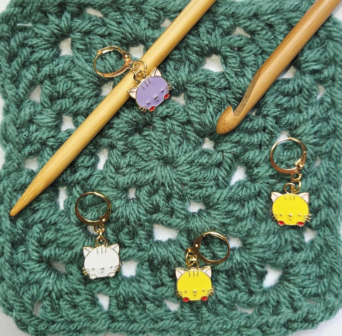Cat Cute Face Stitch Markers