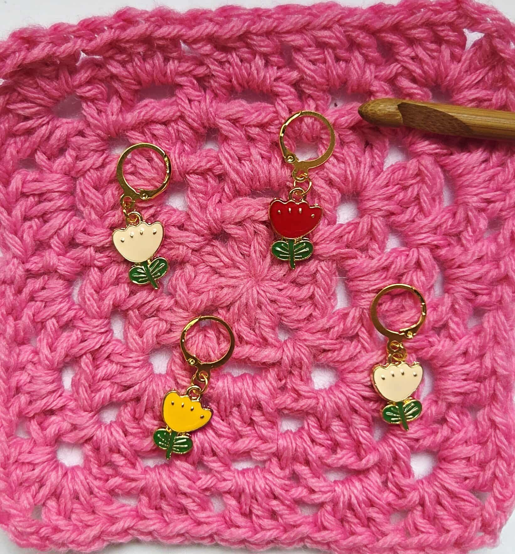 Tulip Plant Stitch Markers